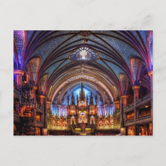 Postcard Notre-Dame Basilica in Montreal