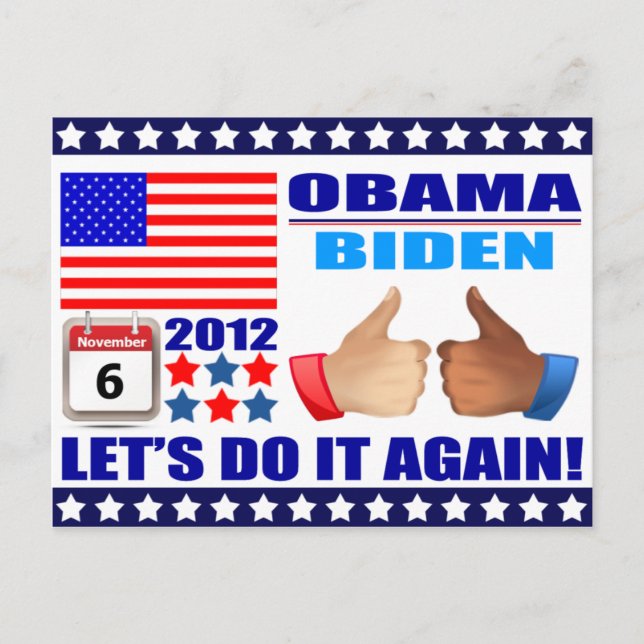 Postcard: Obama/Biden - Calendar -Do It Again! Postcard (Front)