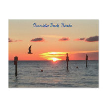 Postcard of a Clearwater Beach sunset
