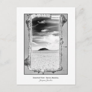 Postcard of Desert Landscape view through Window