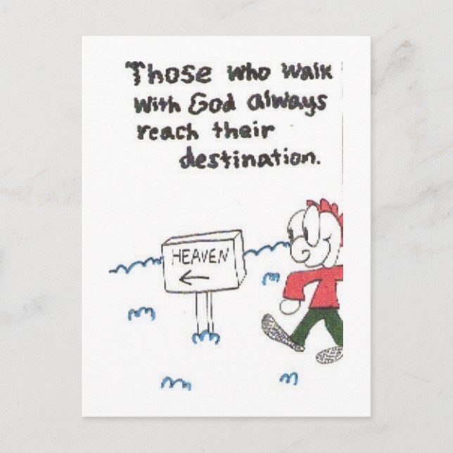 Postcard of funny church sayings, animated (Front)