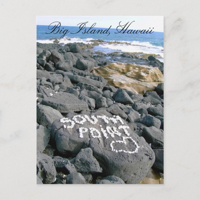 Postcard of Southpoint, Big Island, Hawaii (Front)