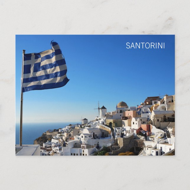 Postcard Oia, Santorini (Front)