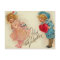 Postcard - old-fashioned valentine girl boy heart