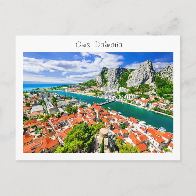 Postcard Omis Dalmatia (Front)