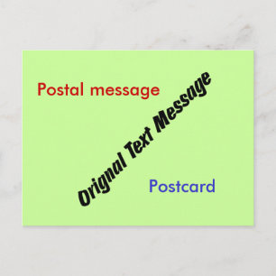 Postcard - Original Text Message