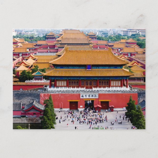 Postcard Overview of the Forbidden City, Beijing (Front)