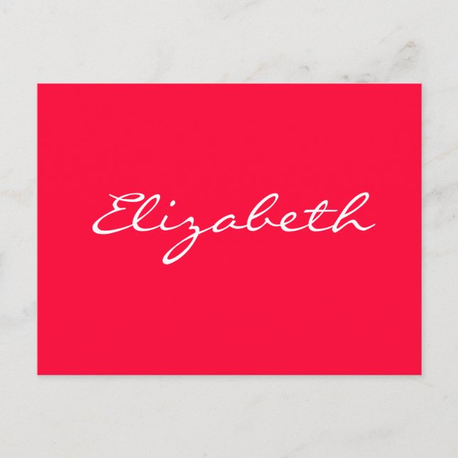 POSTCARD - personalised (Front)