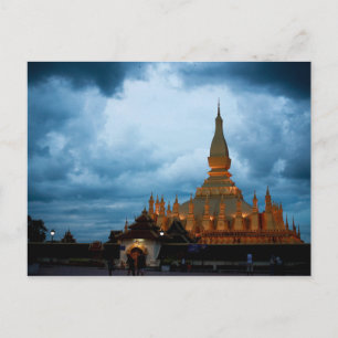 Postcard Pha That Luang, Vientiane, Laos