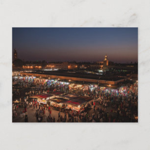 Postcard Place Jemaa el-Fna - Marrakech - Morocco