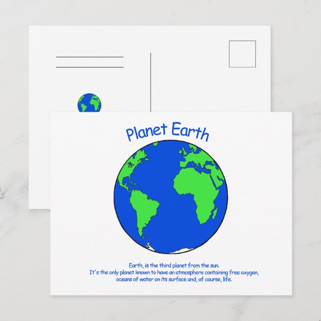 Postcard Planet Earth (Front/Back)
