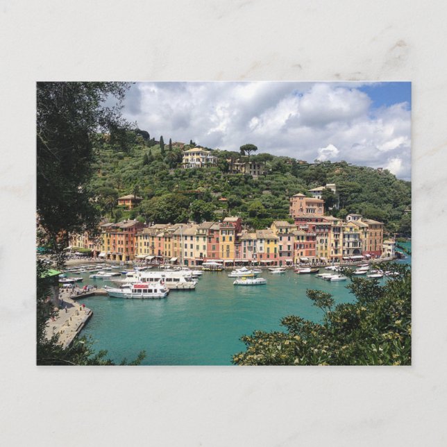 Postcard Portofino in Genoa Province, Italy (Front)