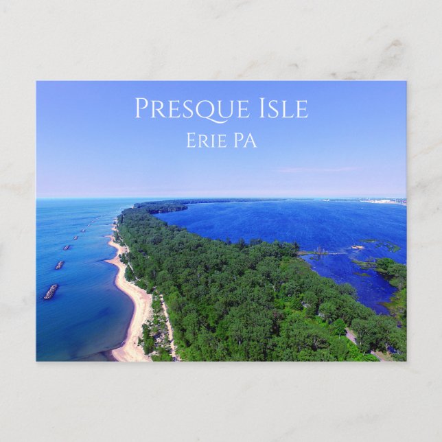 Postcard - Presque Isle Erie PA (Front)