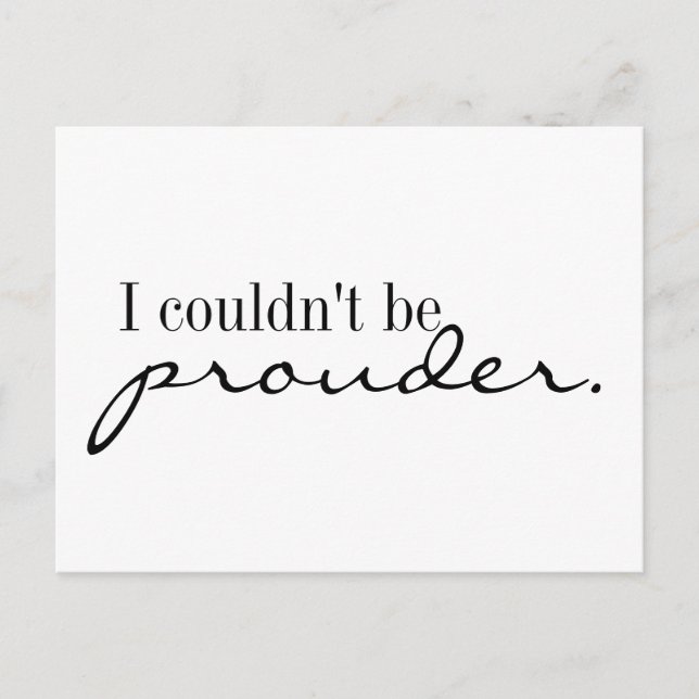 Postcard - Proud (Front)