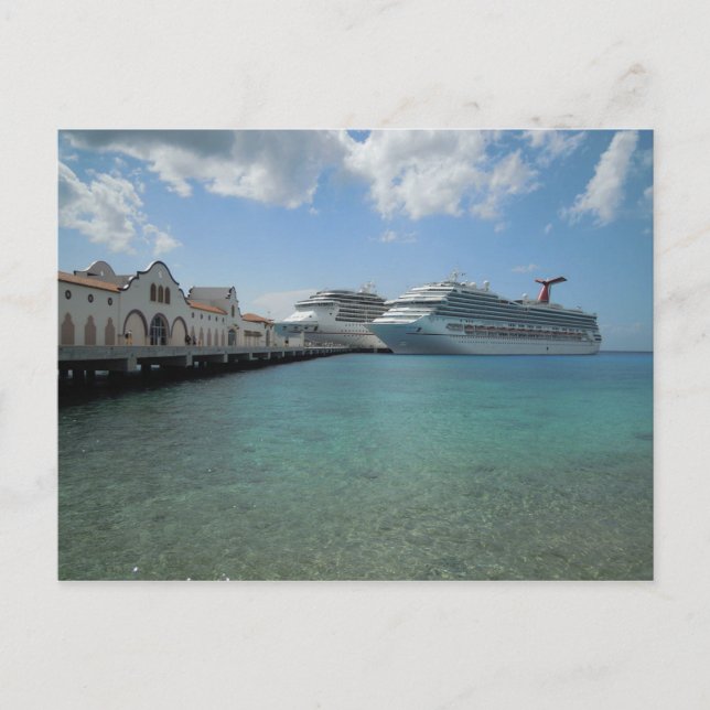 Postcard Puerta Maya pier, Cozumel, Mexico (Front)