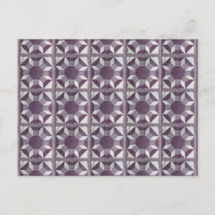 Postcard - Purple Quilt Pattern
