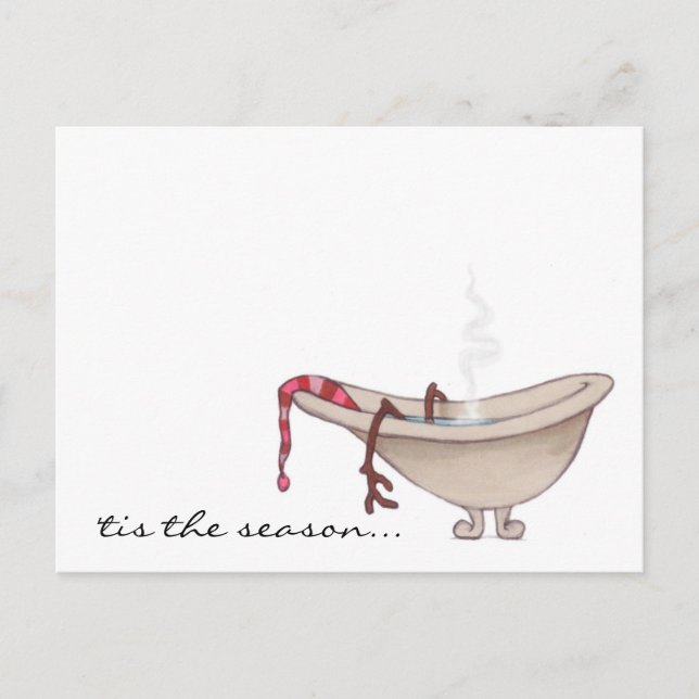 POSTCARD "rest your limbs" snowman (Front)