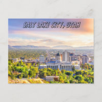 Postcard Salt Lake City Utah souvenir travel
