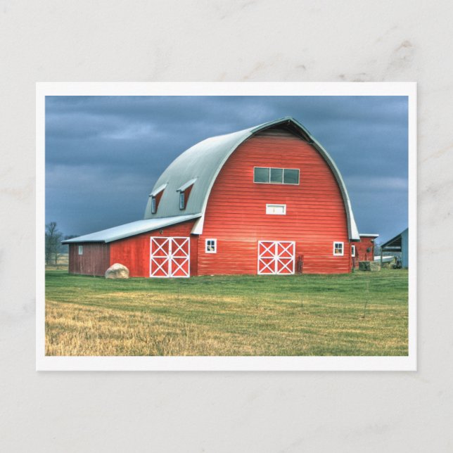 Postcard, Schoening barn Postcard (Front)
