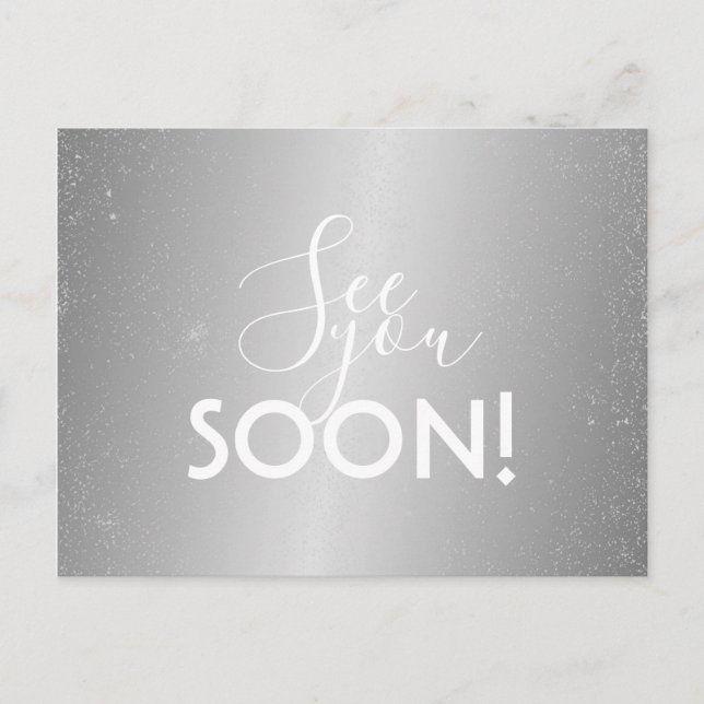 Postcard - See You Soon Silver (Front)