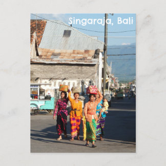 Postcard Singaraja Bali Indonesia Balinese Women