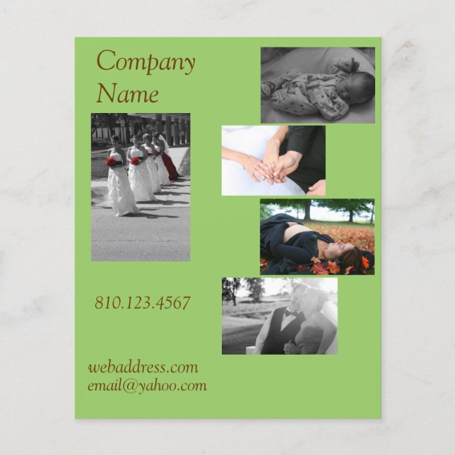 Postcard Size Business Card (Front)