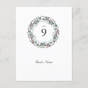 Postcard size Greenery Botanical guest Place Card