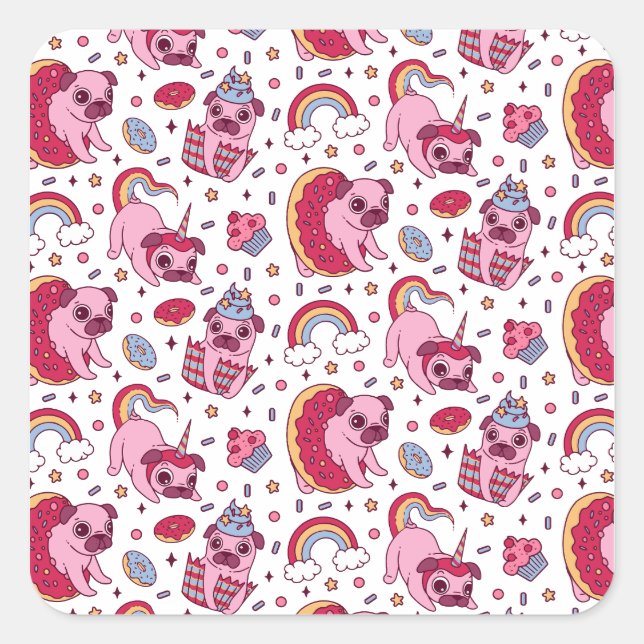 Postcard Square Sticker (Front)