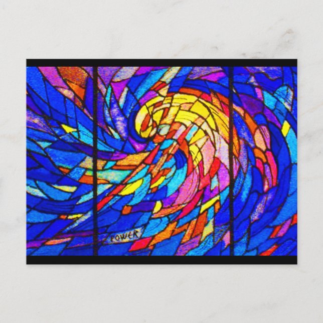 Postcard-Stained Glass-6 Postcard (Front)