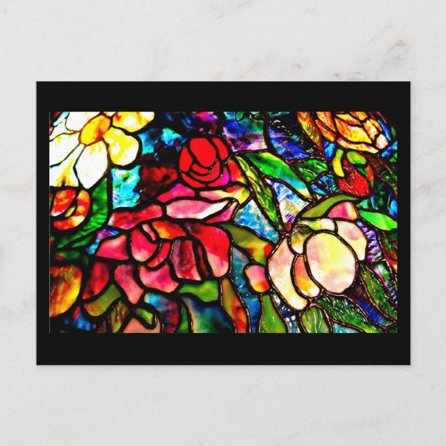 Postcard-Stained Glass-Louis Tiffany 18 Postcard (Front)