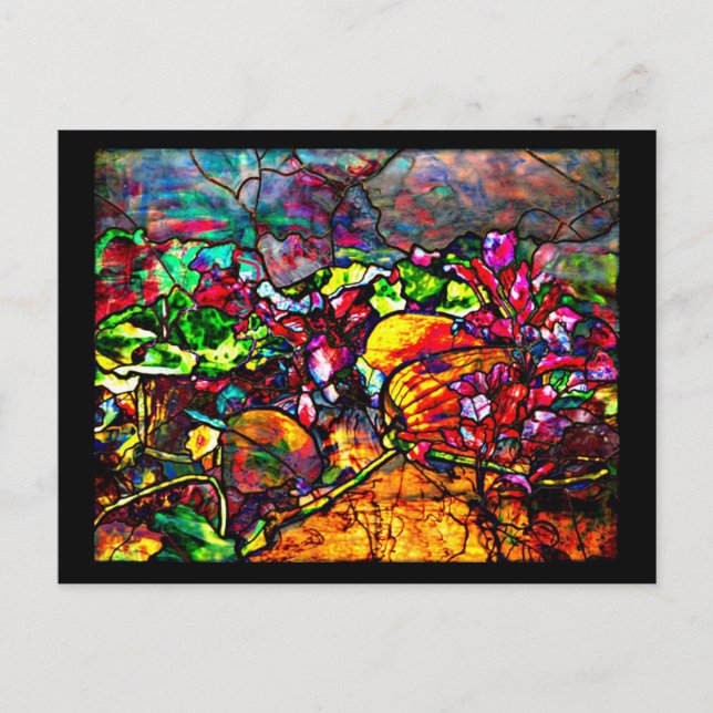 Postcard-Stained Glass-Louis Tiffany 6 Postcard (Front)