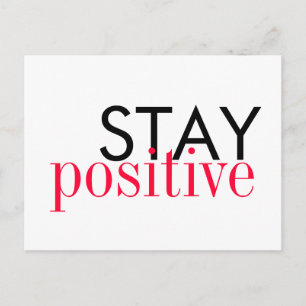 Postcard - Stay positive