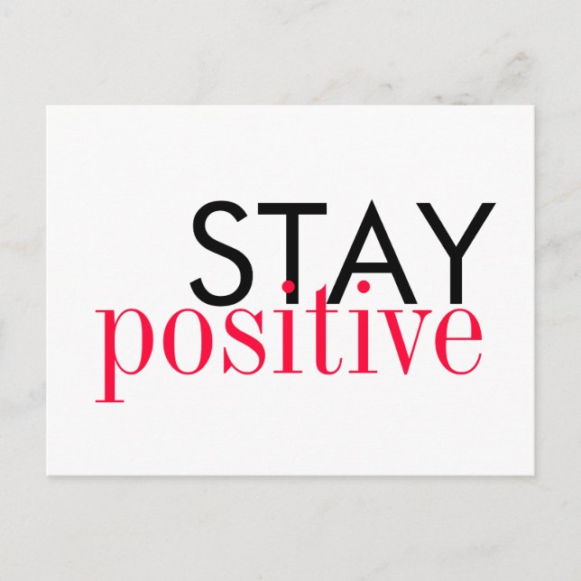 Postcard - Stay positive (Front)