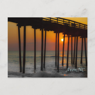 Postcard - Sunrise at the Pier, Avon, NC
