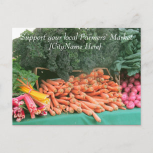 Postcard - Support Farmers Market - Carrots