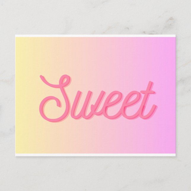 Postcard - "Sweet" (Front)