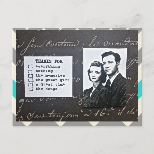 POSTCARD-THANK-YOU NOTE-FITS ANY OCCASION POSTCARD (Front)