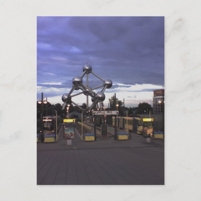 Postcard The Atomium in Brussels, Belgium (Front)