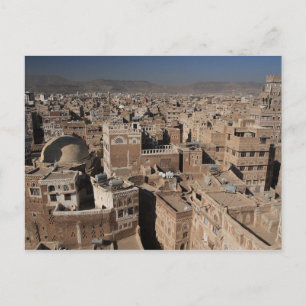 Postcard The City Of Sana'a, Yemen