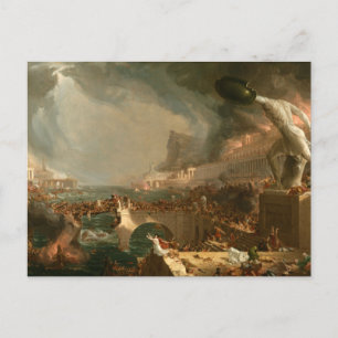Postcard The Course of Empire Destruction Cole T.
