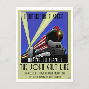 Postcard - The John Galt Line Poster