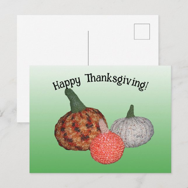 Postcard - Three Pumpkins (Front/Back)