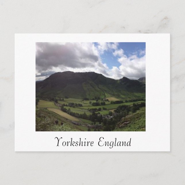Postcard titled Yorkshire England (Front)