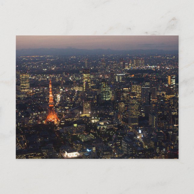 Postcard Tokyo Tower in Tokyo, Japan (Front)