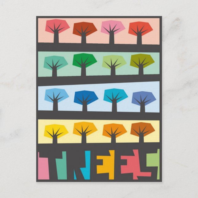 Postcard "Trees" (Front)