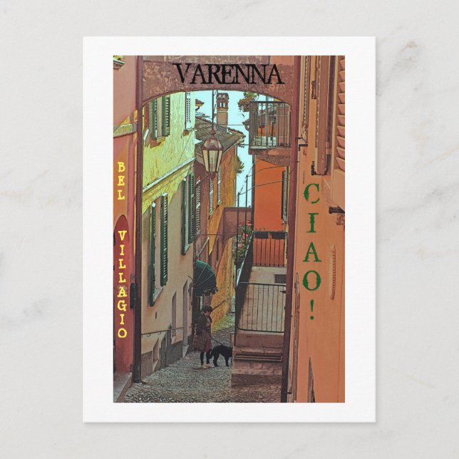 postcard/VARENNA,ITALY/BEAUTIFUL VILLAGE/CIAO! Postcard (Front)