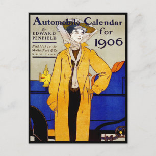Postcard: Vintage - Auto Calendar - Penfield Postcard