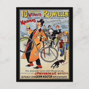 Postcard: Vintage bicycle advertising art Postcard