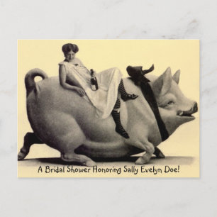 Postcard Vintage Casual & Fun Farm Bridal Shower