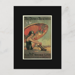 Postcard-Vintage Chicago Travel Art-4 Postcard